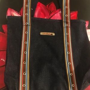 Vintage Roxy Quick sliver denim tote bag